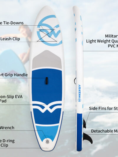 SUP Board Inflatable Surfboard Paddle Board Paddle Kit 2