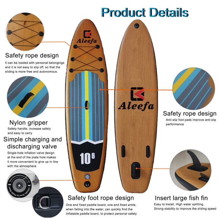 stand up paddle board inflatable Wood Grain 3