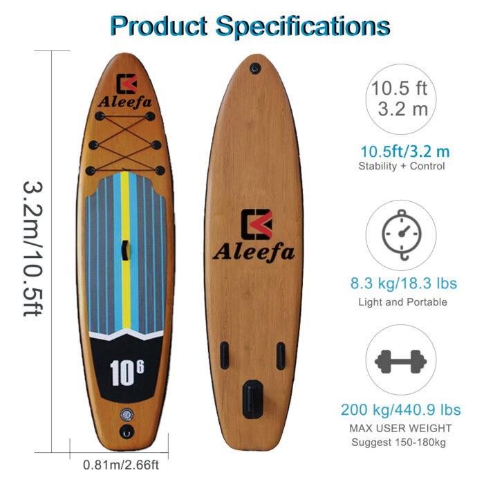 stand up paddle board inflatable Wood Grain 4